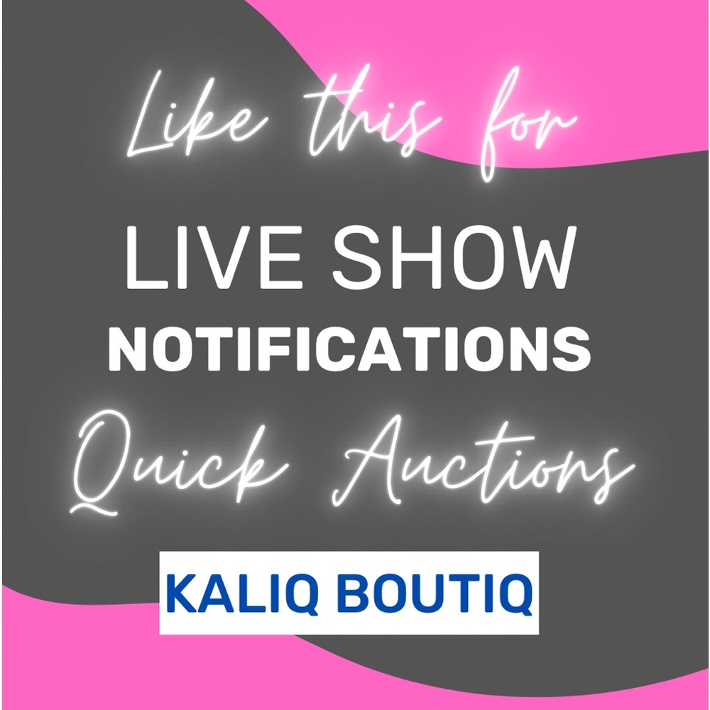 🚨Like this listing for live show notifications!